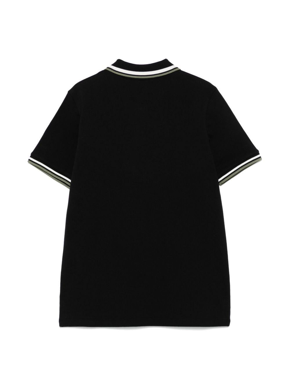 Piqué cotton polo shirt<BR/><BR/><BR/> K19548A00012 89ALK999 MONCLER KIDS