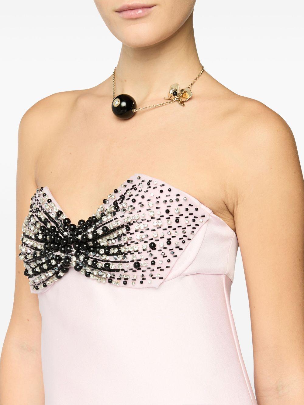 Dress with pearl bra 78AJO460 N0071495 GENNY