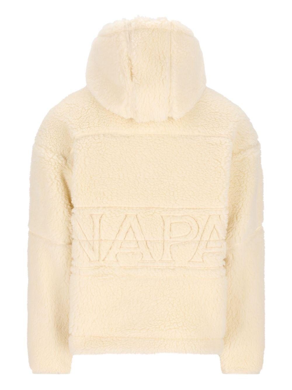 Jacket in soft teddy fleece with a shearling effect NP0A88YI N1J1 NAPAPIJRI