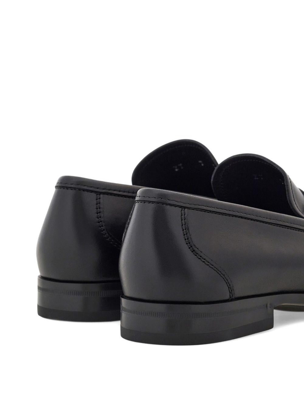 Gancini ornamental loafer 027963CASPIAN 775114NERO FERRAGAMO