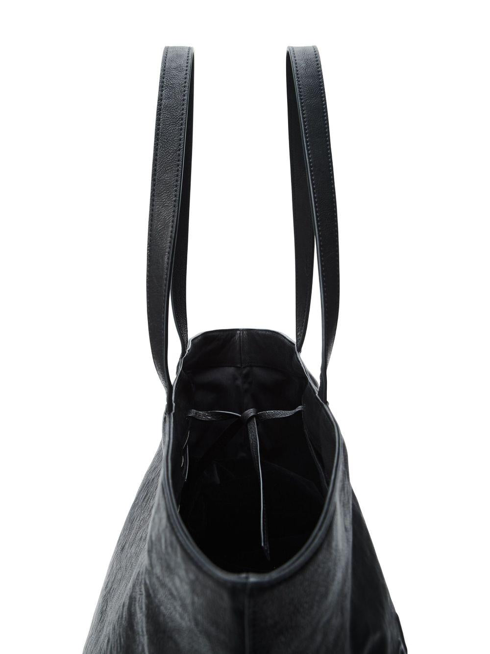 Leather Punch Tote<BR/> 20325T20L 001 ALEXANDER WANG