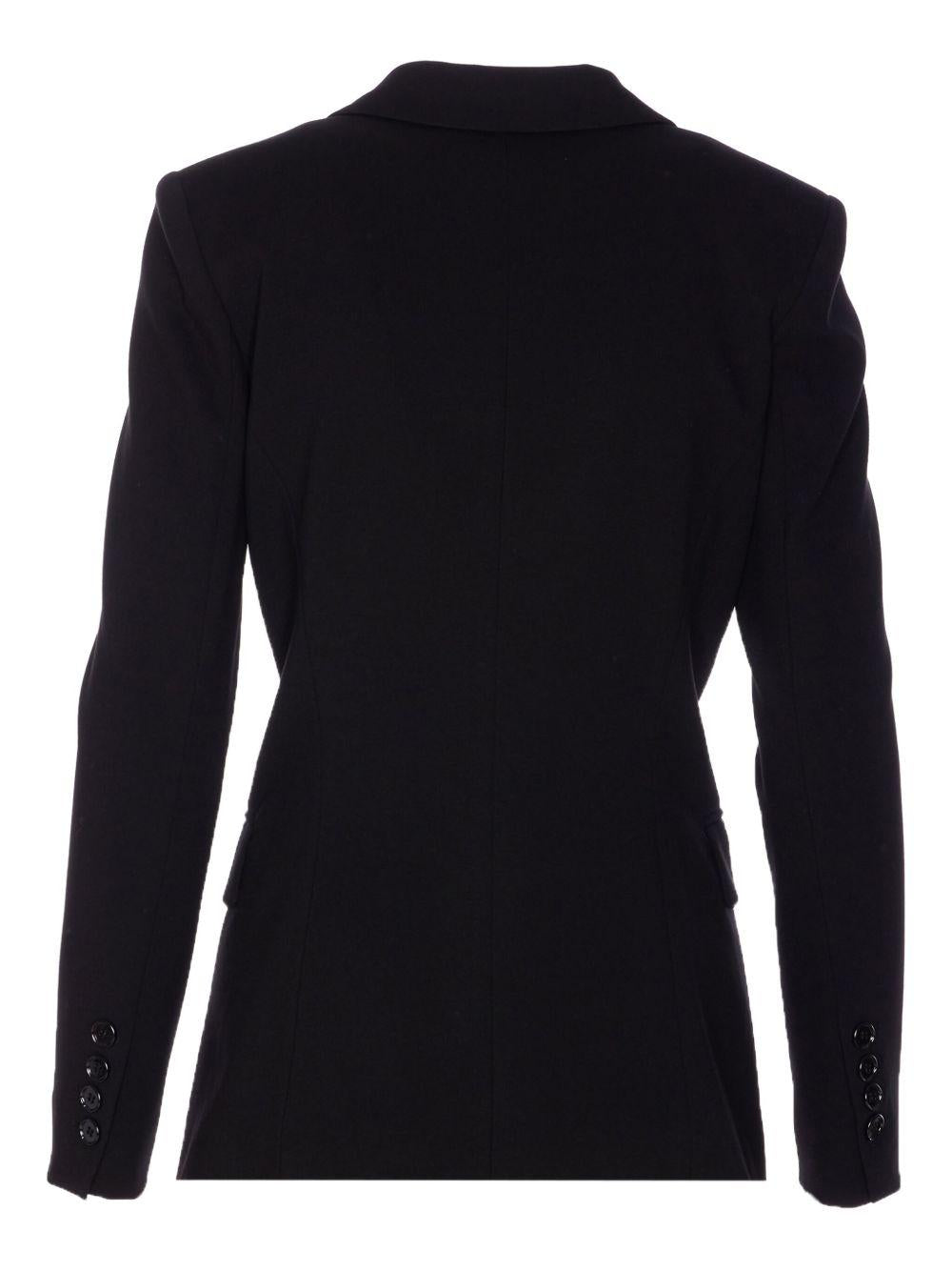 Fitted full Milano knit jacket 104903 A24CZ99 PINKO