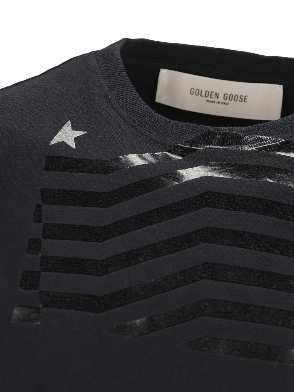 tone-on-tone print T-shirt GUP01220 P00237090100 GOLDEN GOOSE