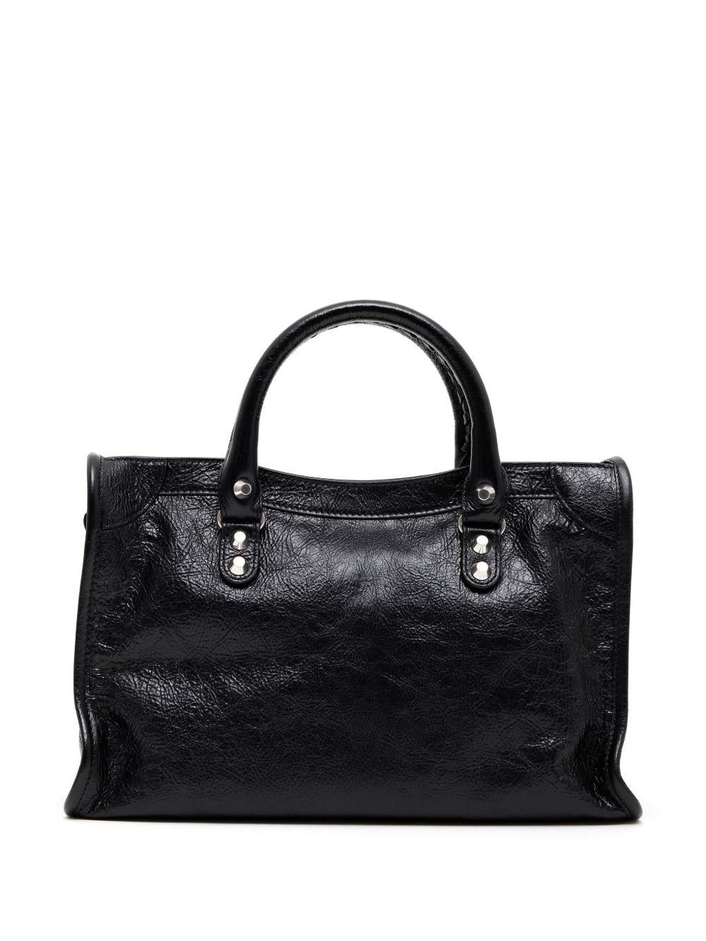 Small Le City leather tote bag<BR/><BR/> 811442 2AA9S1000 BALENCIAGA