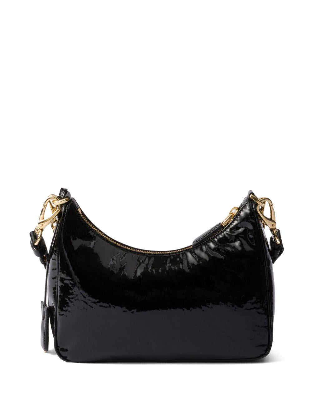 Re-Edition patent leather shoulder bag 1BC204 2DNTF0002 PRADA