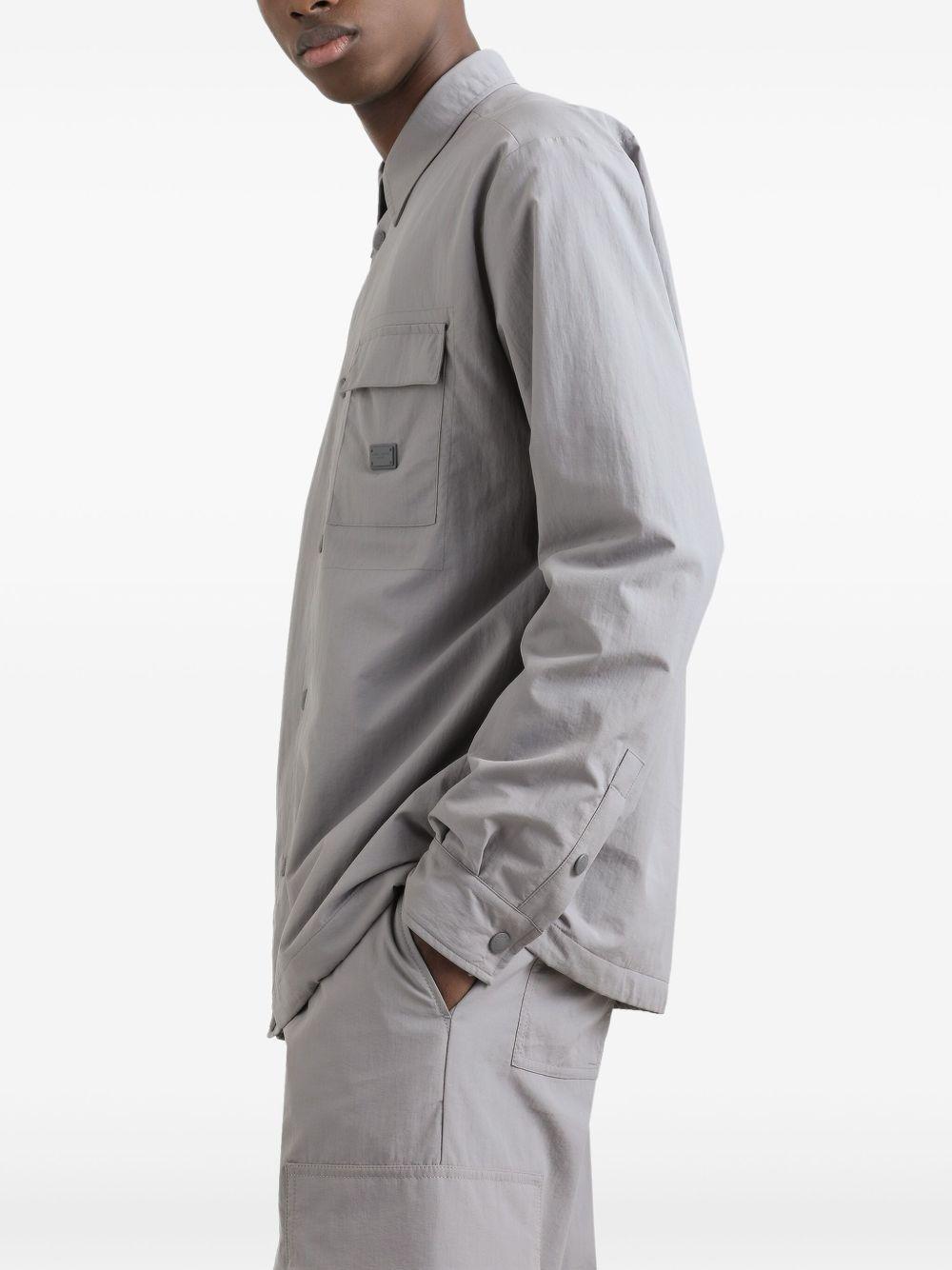 Logo-plaque shirt jacket<BR/><BR/><BR/> G9BMGT FUS26N0040 DOLCE & GABBANA