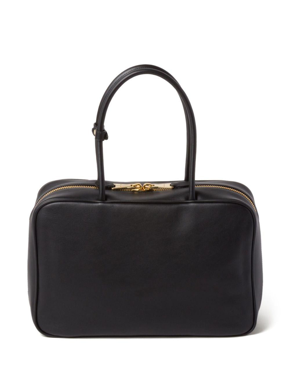 Leather Beau bag<BR/><BR/><BR/> 5BB117 2CRWF0002 MIU MIU