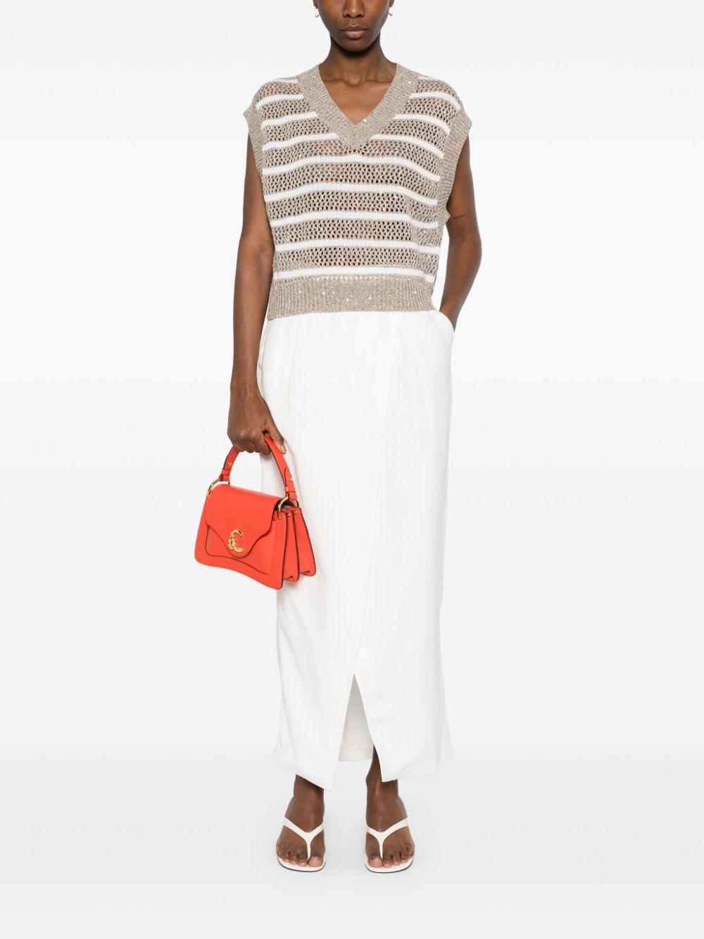 Wrap maxi skirt<BR/><BR/><BR/> MH126G3814 C600 BRUNELLO CUCINELLI