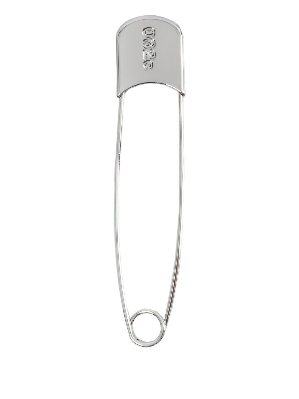NEEDLE PIN WITH EMBOSSED LOGO SILVER LSD082CB001 SILVER 032c
