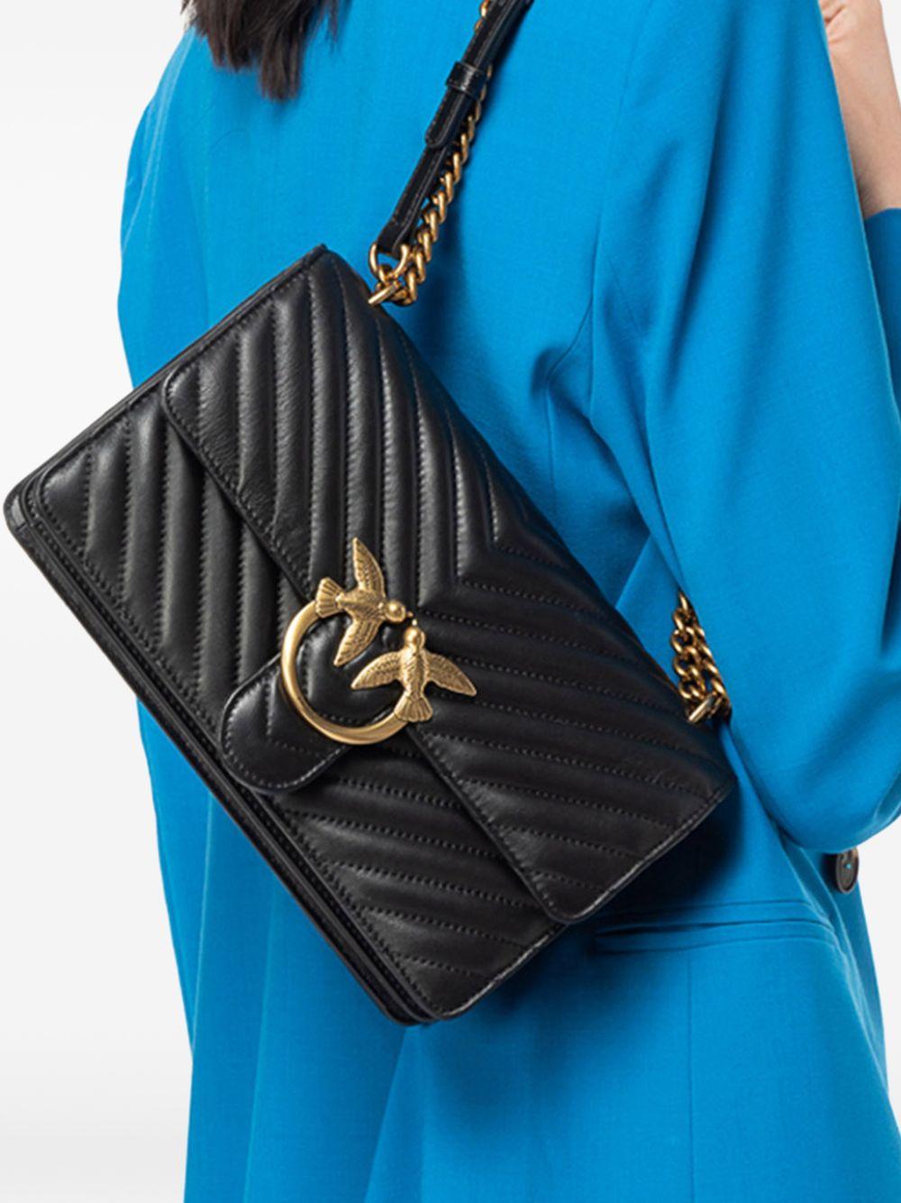 Love chevron medium shoulder bag 100941 A0GKZ99Q PINKO