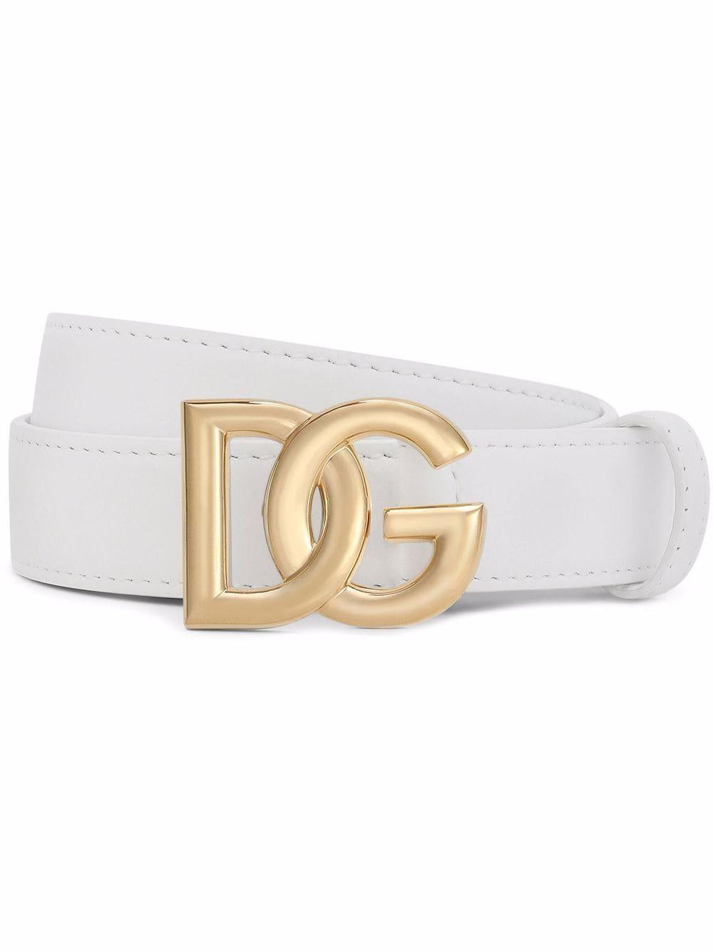 Calfskin belt with DG logo BE1447 AW57680002 DOLCE & GABBANA