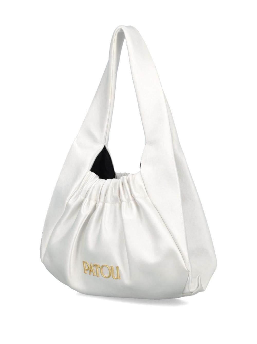 Le Biscuit satin shoulder bag<BR/><BR/><BR/> AC0540171 001W PATOU