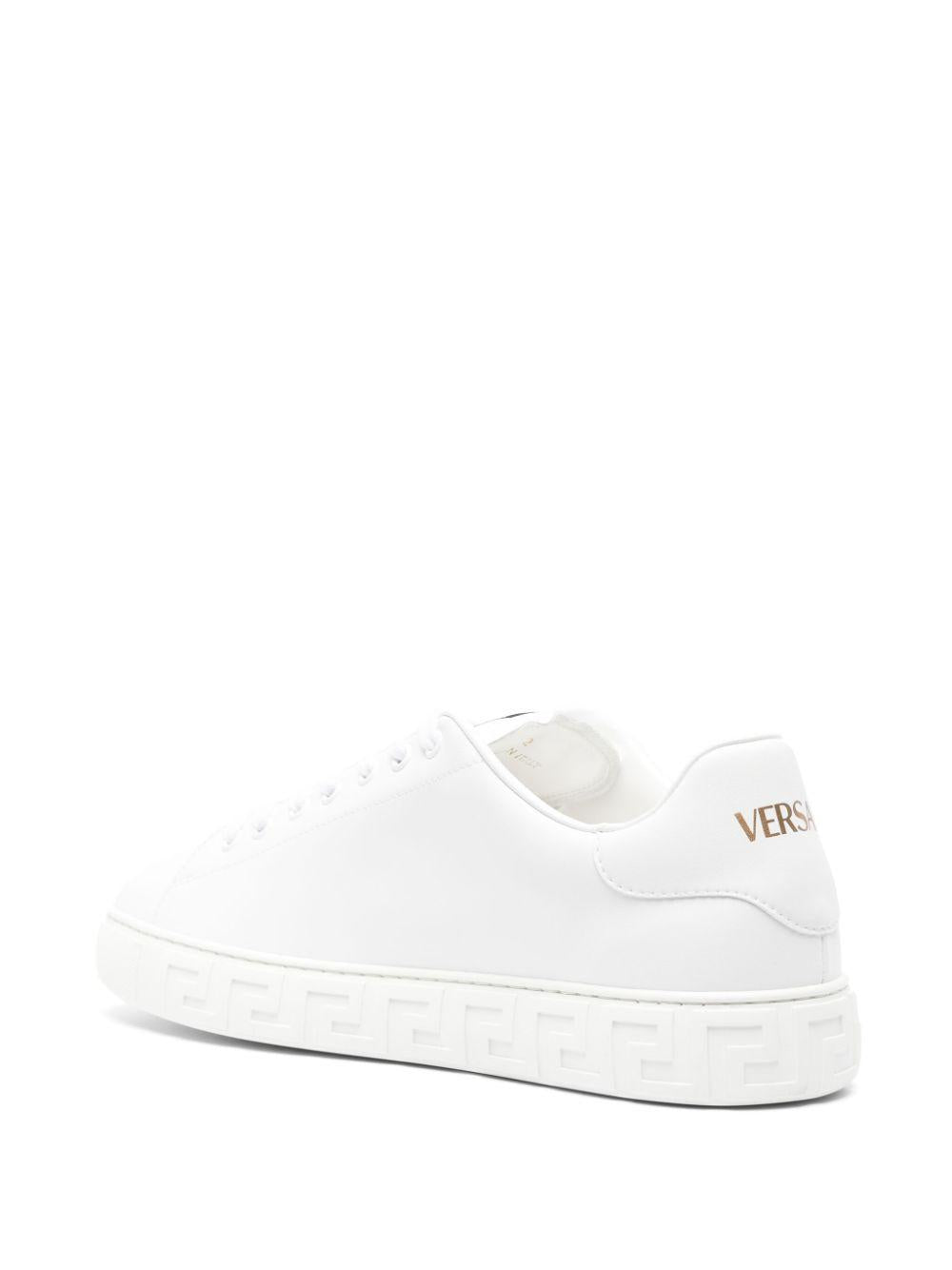 Greca faux-leather sneakers<BR/><BR/><BR/> 1014460 1A096081W010 VERSACE
