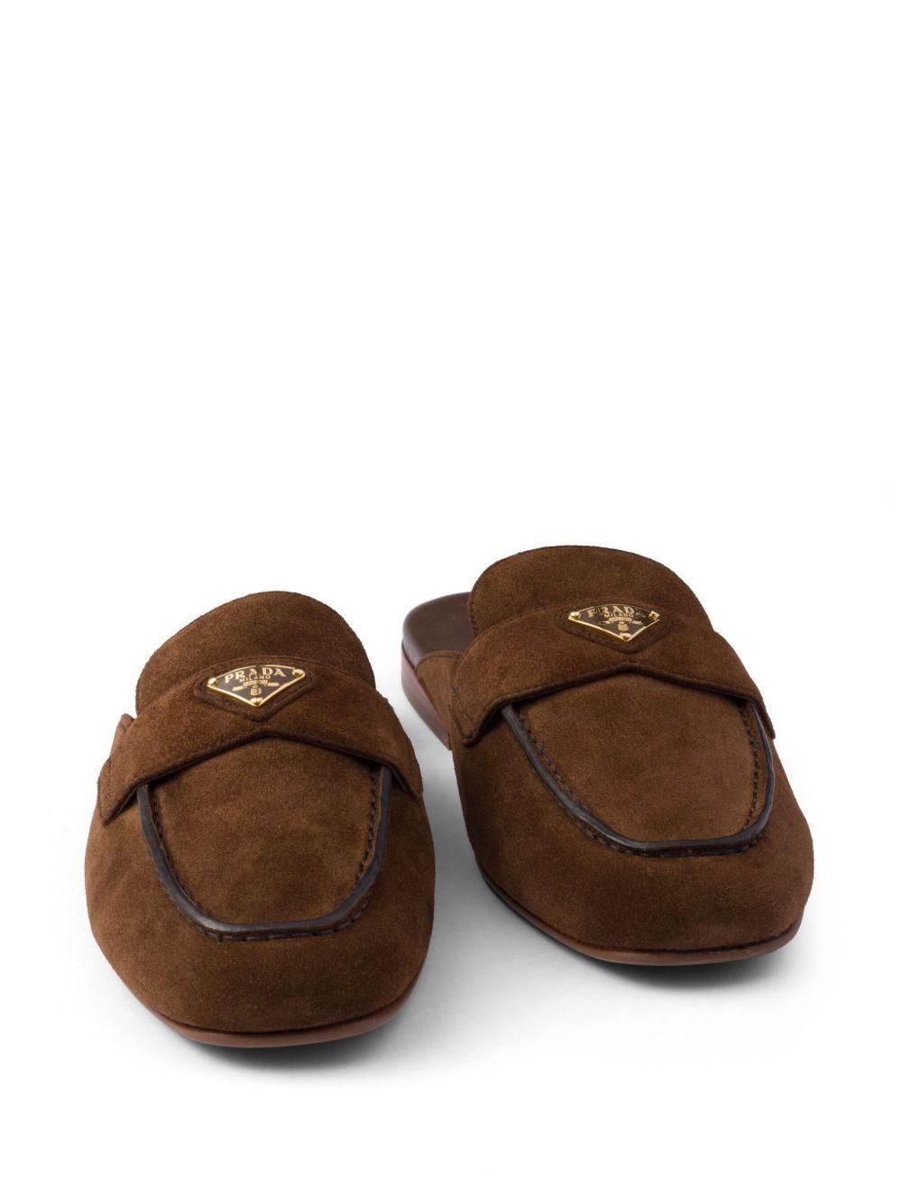 Suede slippers 1D766N103 F-010F0324 PRADA