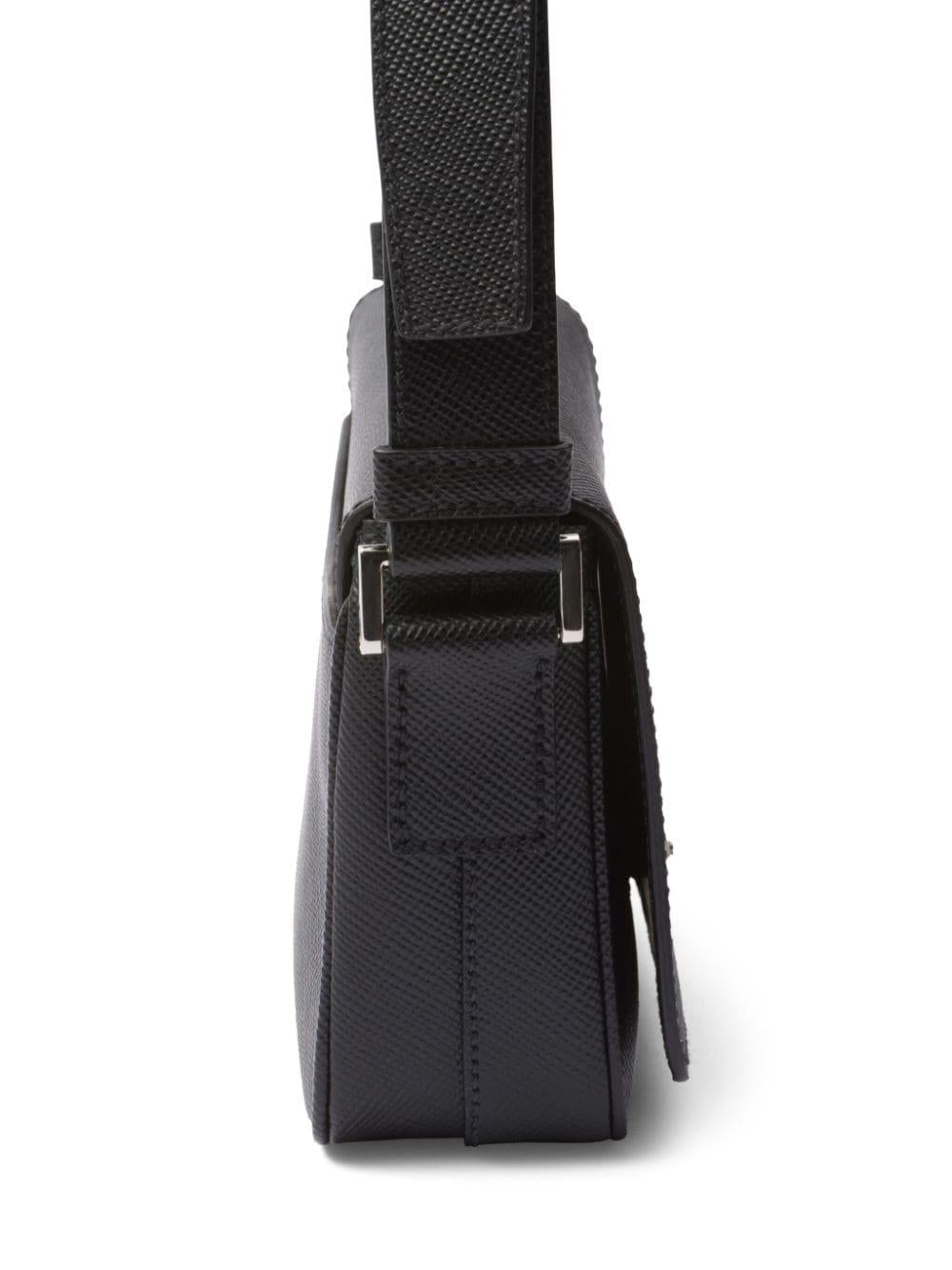 Saffiano enamel triangle logo flap shoulder bag<BR/><BR/><BR/> 2VD065 2FADF0002 PRADA