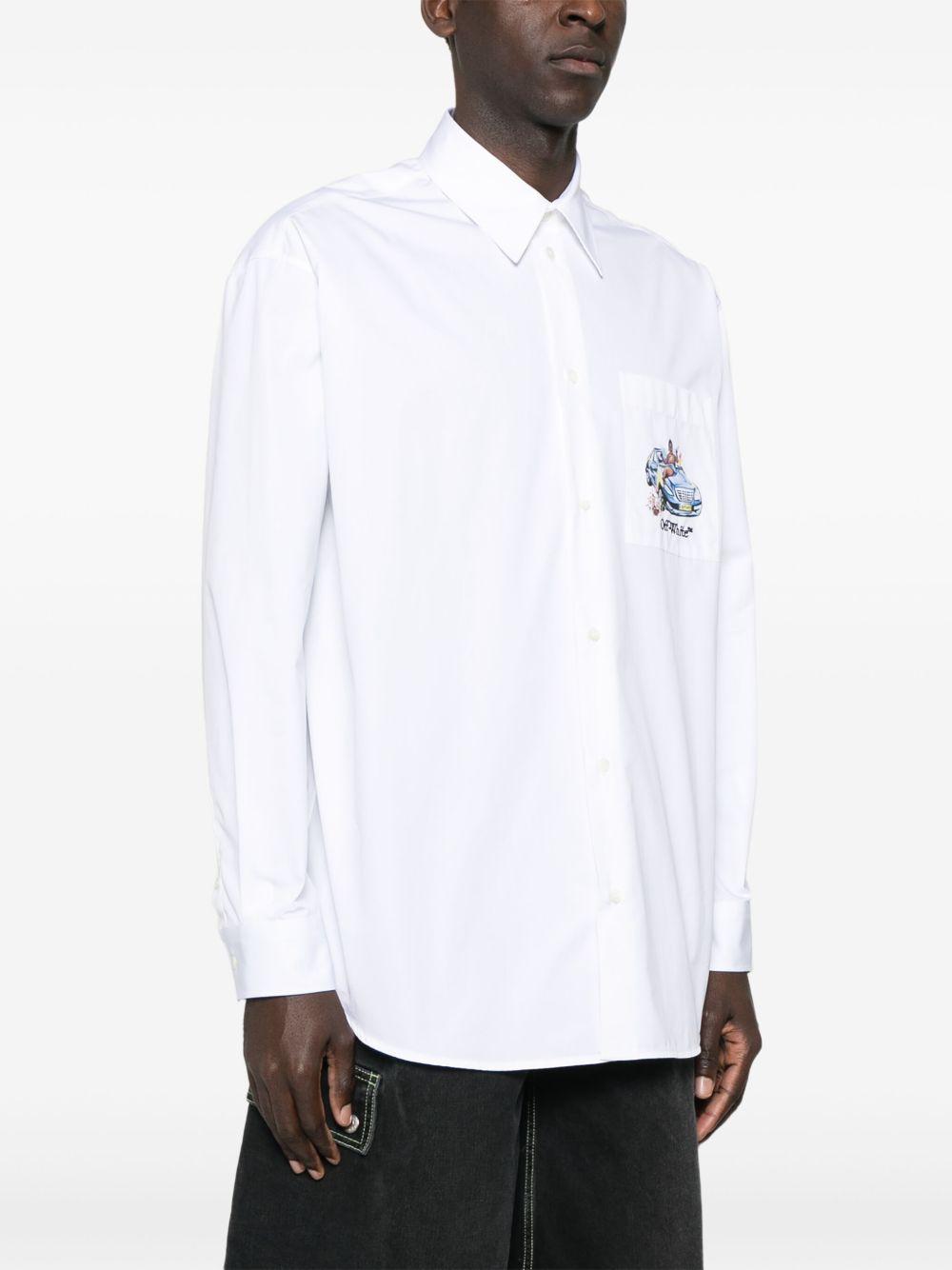 Stamp shirt OMGE004S25FAB004 0187 OFF-WHITE