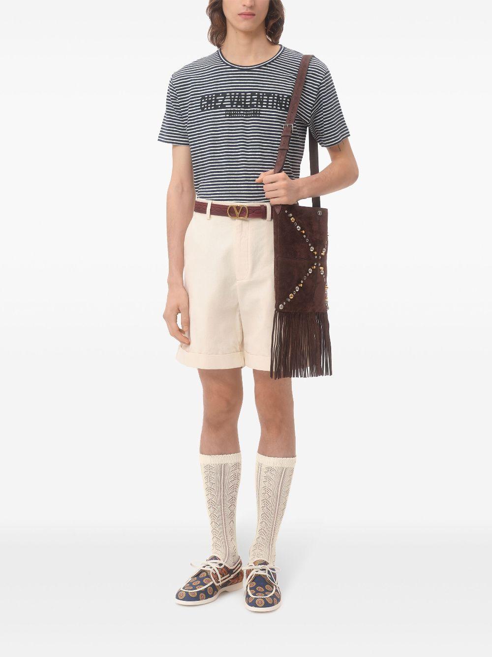 Chez Valentino striped T-shirt<BR/><BR/><BR/> 6V3MG16SAPY RGY VALENTINO GARAVANI