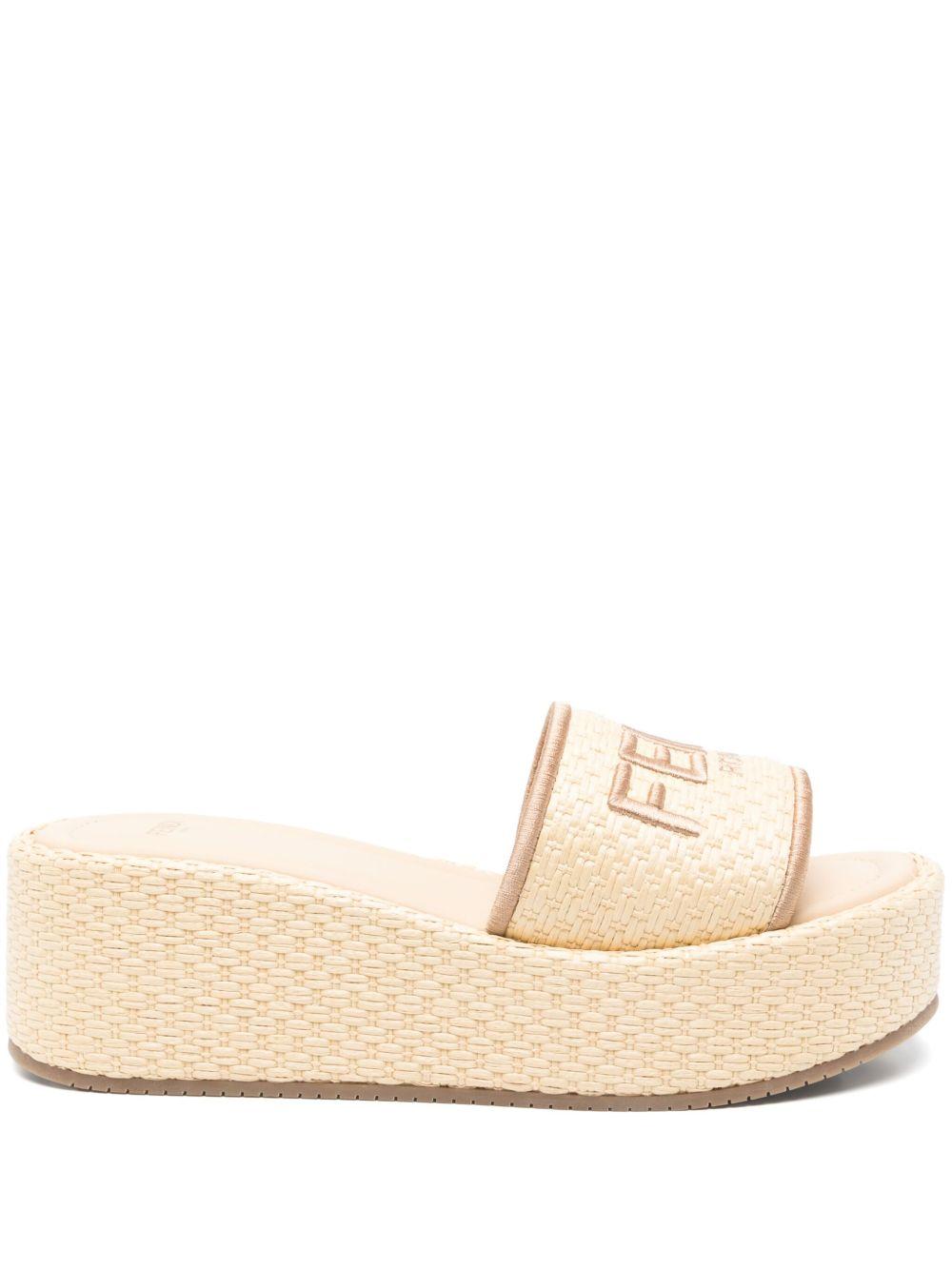 Fendi Sunshine Flatform Slides 8R8515 AUHIF1DAI FENDI
