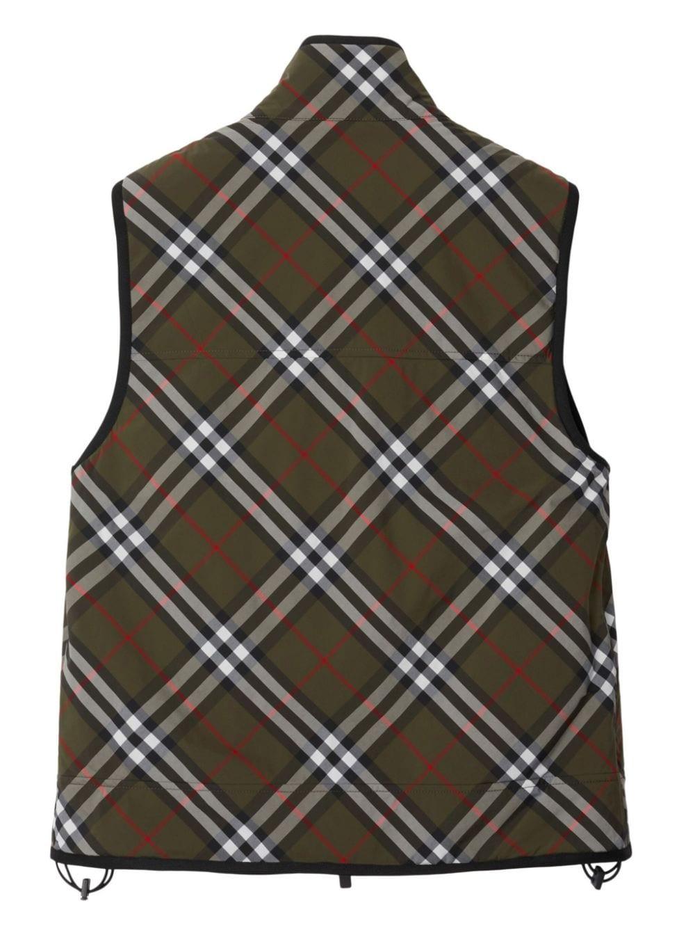 Checked padded gilet<BR/><BR/><BR/> 8101849 C1205 BURBERRY