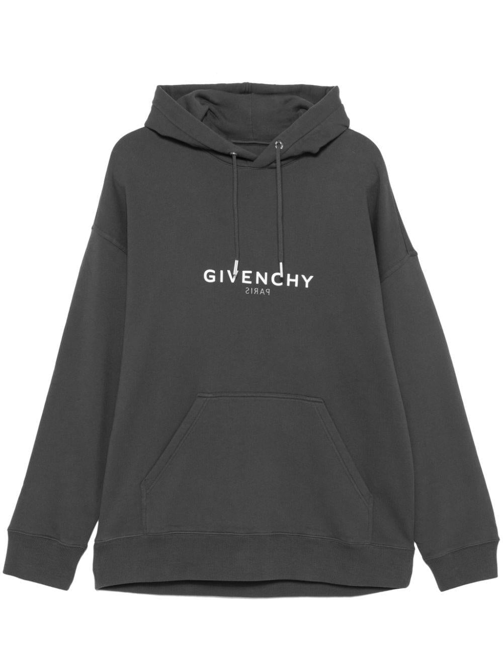 Logo-print hoodie<BR/><BR/><BR/> BMJ0HC3Y8N 025 GIVENCHY