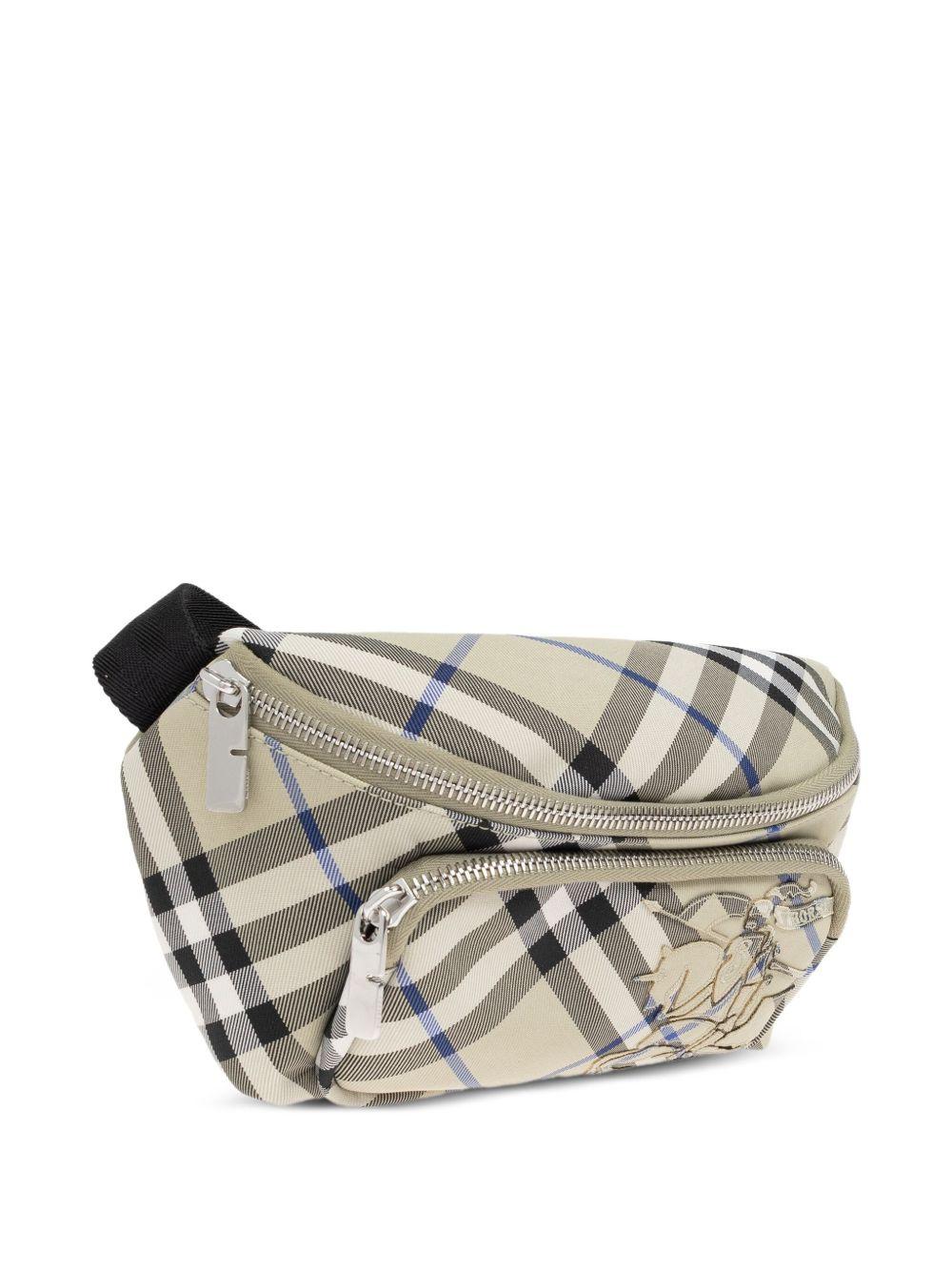 Checked belt bag<BR/><BR/> 8106716 B9629 BURBERRY
