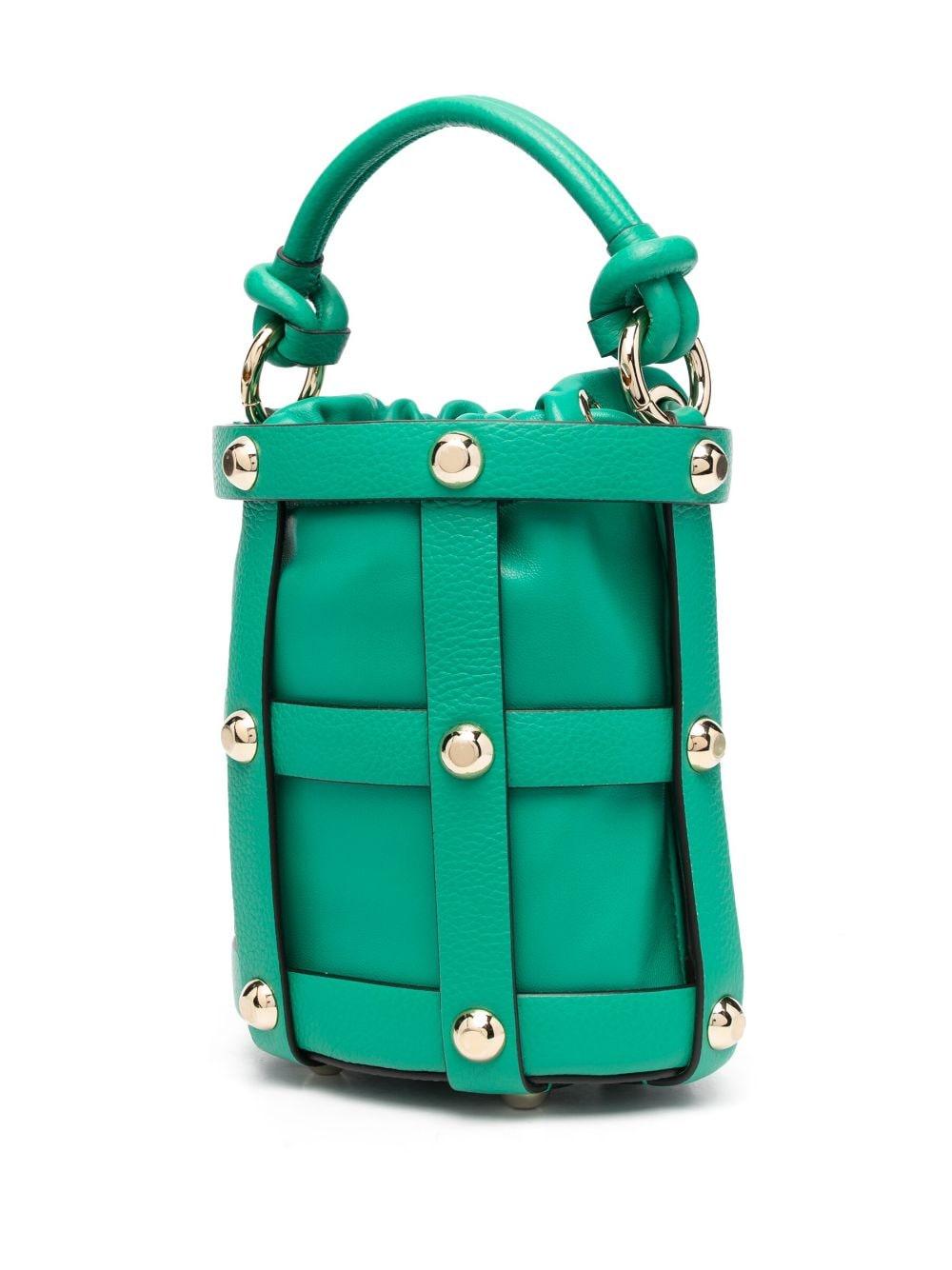 Caged-design bucket bag<BR/><BR/><BR/> 211488757947 SMERALDO FERRAGAMO