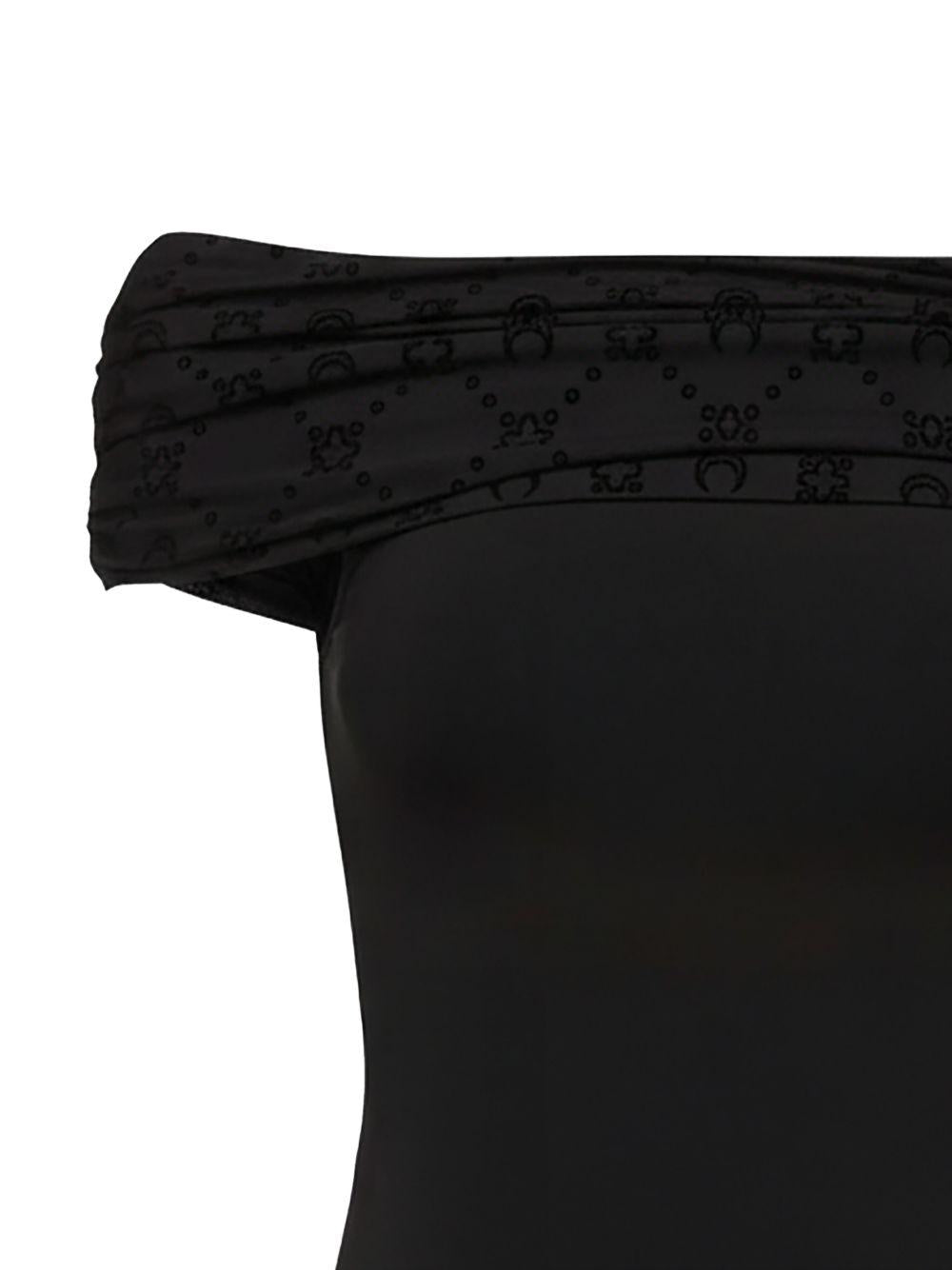 draped off-shoulder blouse WTO509A CJER0022BK99 MARINE SERRE