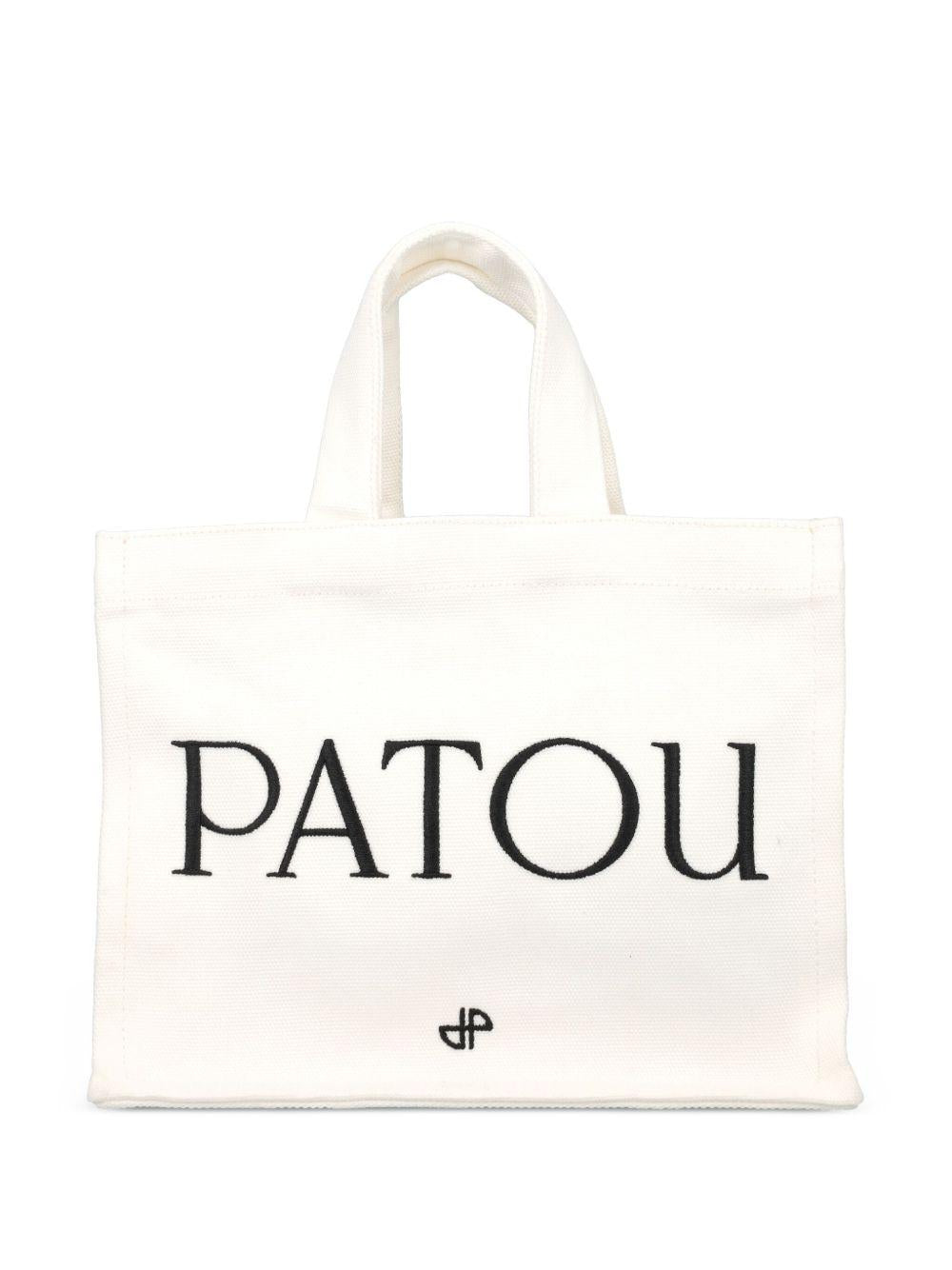 Small Patou canvas tote bag<BR/><BR/><BR/> AC0440076 001W PATOU