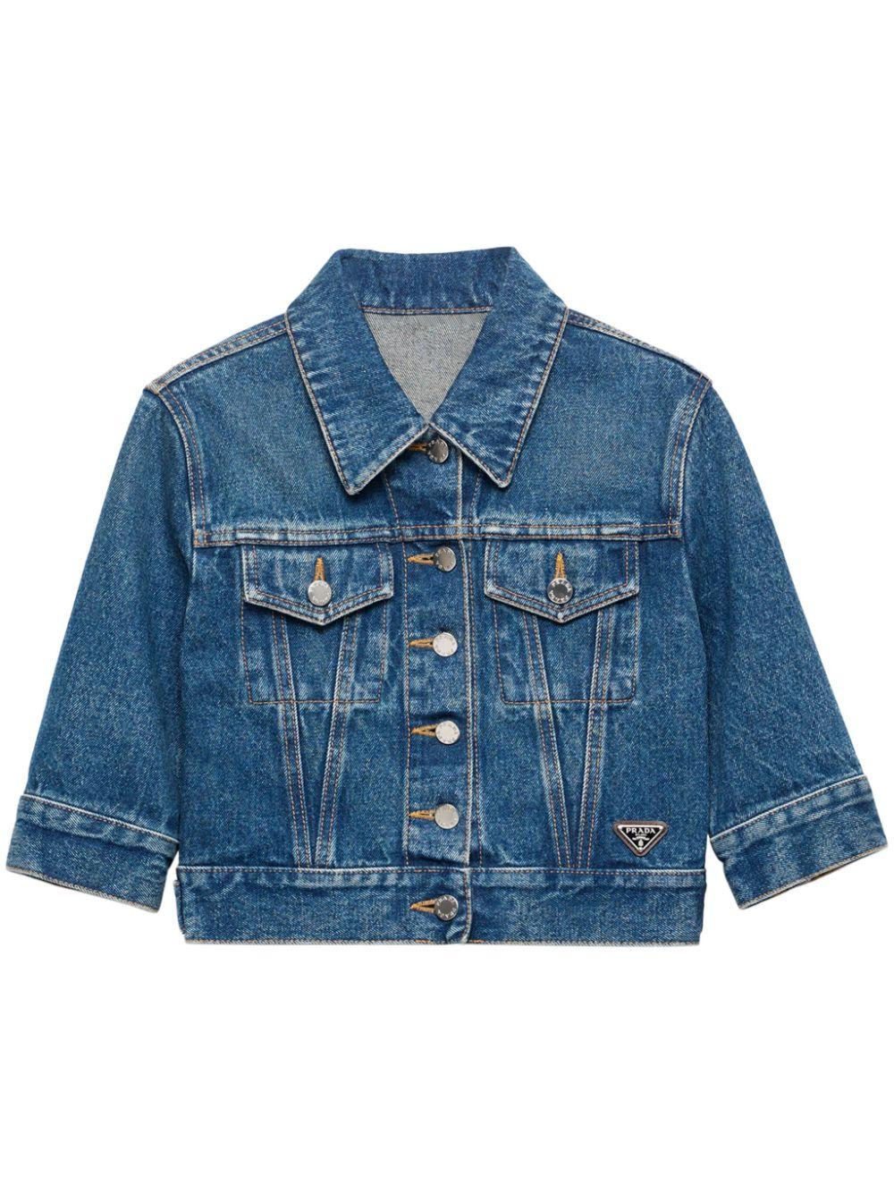 Denim blouson<BR/><BR/><BR/> GFB316 12OYF0008 PRADA
