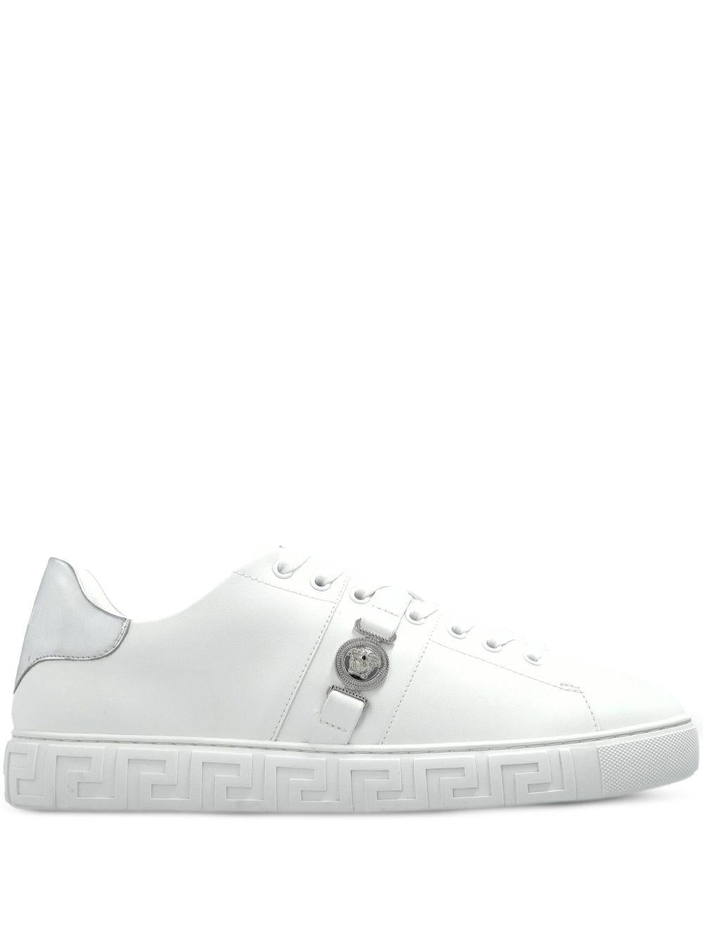 Greca Leather Trainers 1014460 1A149572W270 VERSACE