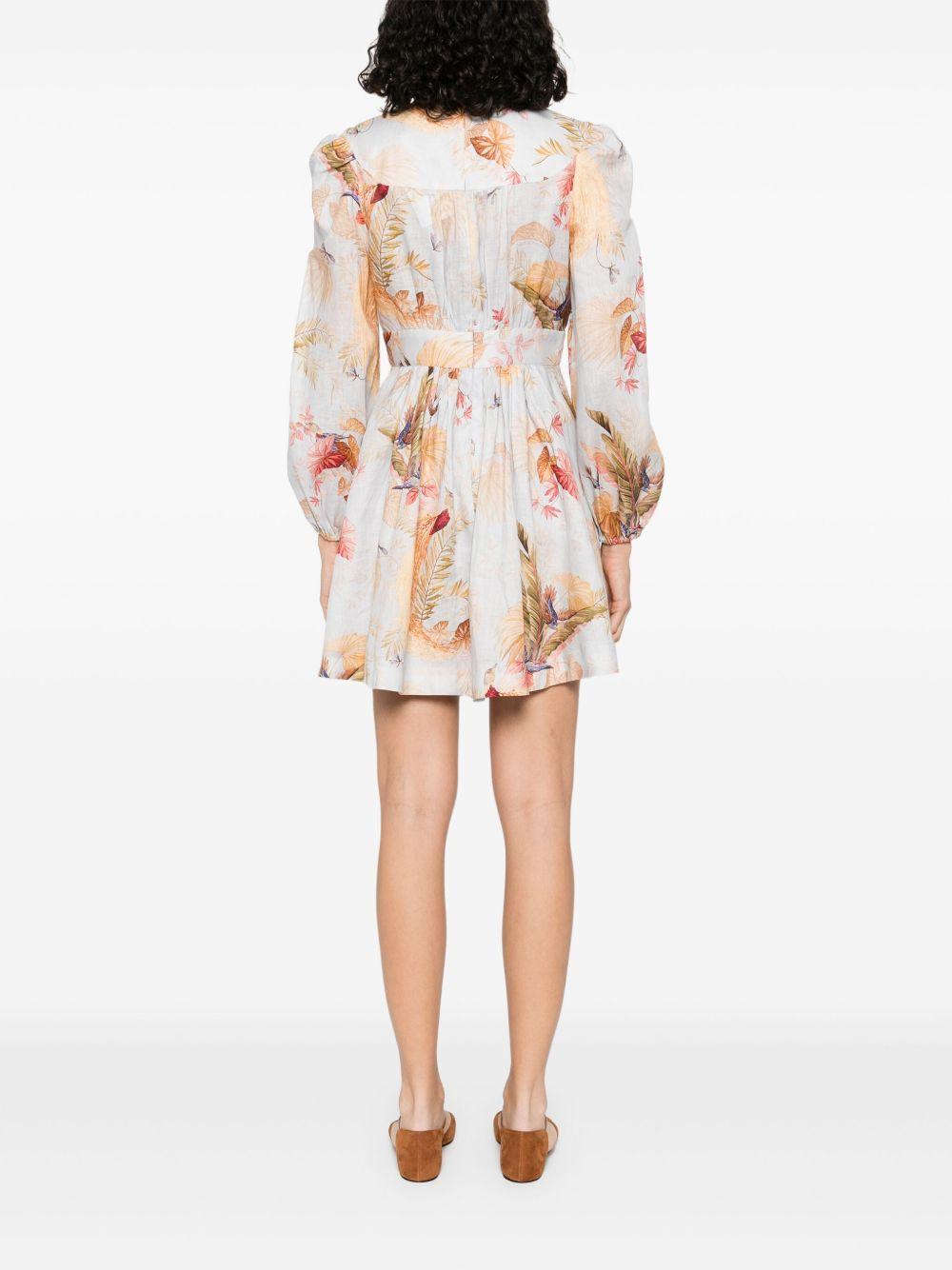 Ascension plunge mini dress 5147DSS253 LBPFL ZIMMERMANN
