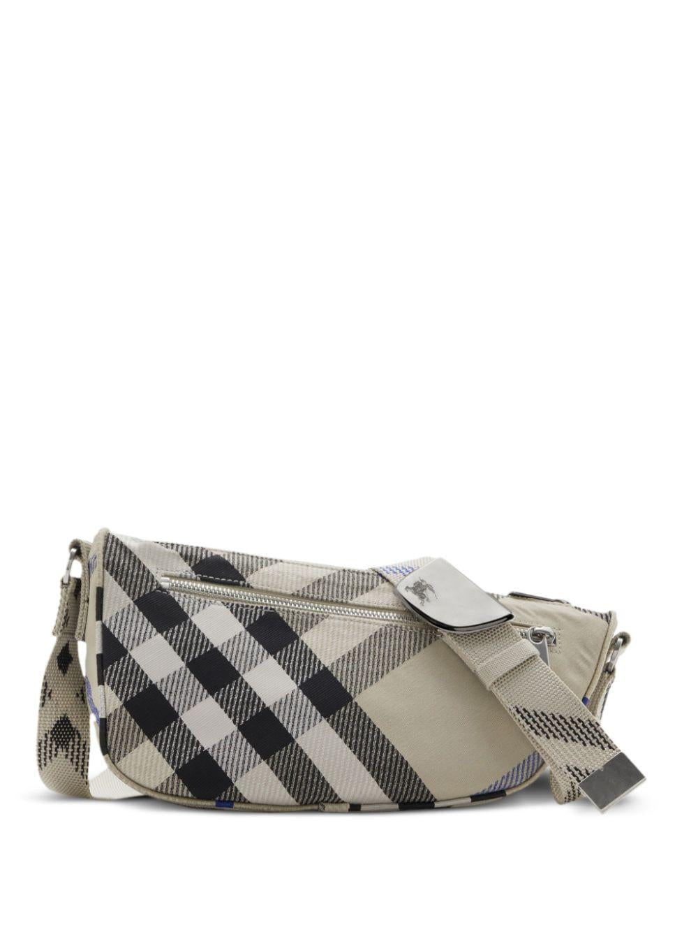 Small Shield messenger bag 8089302 LICHEN BURBERRY
