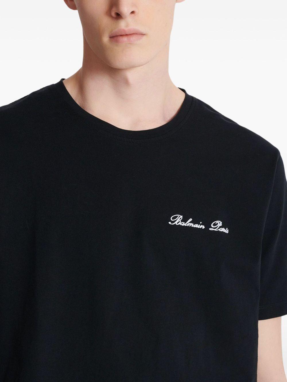 embroidered t-shirt FH1EG000BC68 EAB BALMAIN