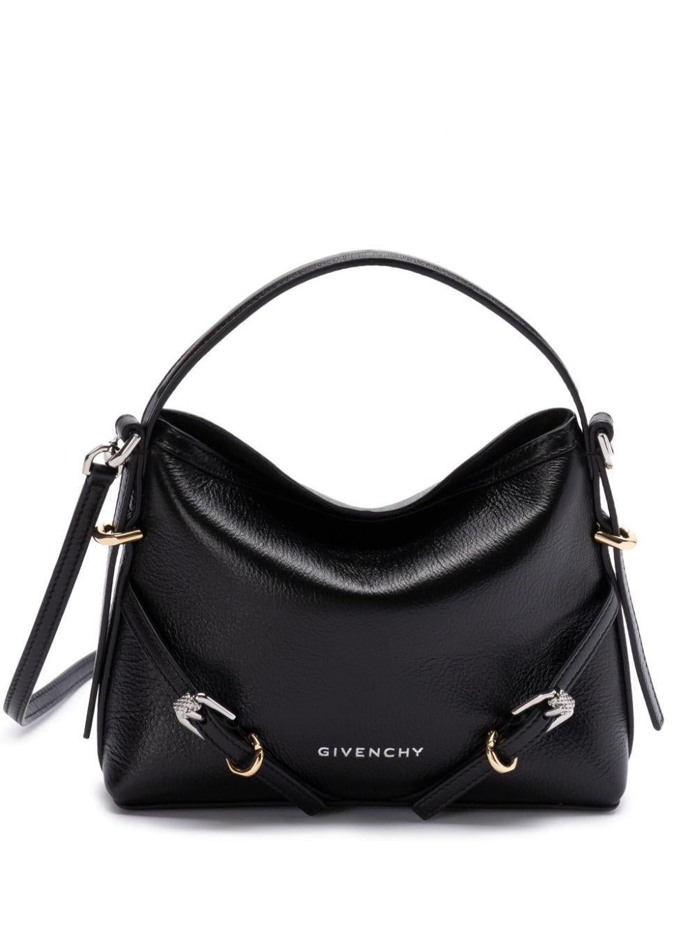 Nano Voyou leather tote bag<BR/><BR/><BR/> BB60NHB1Q7 001 GIVENCHY