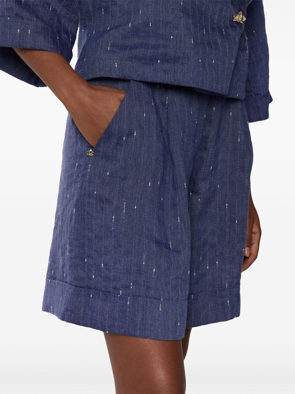 Chambray tailored shorts<BR/><BR/> 78AAD135 N0524247 GENNY