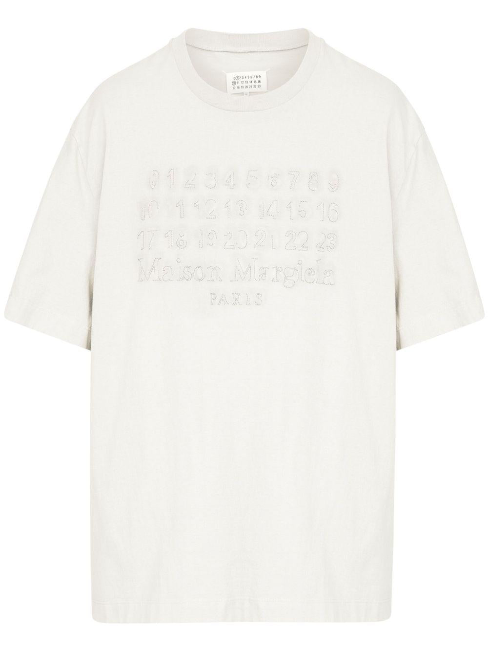 Numbers-motif T-shirt<BR/><BR/><BR/> S50GC0705 S24567103 MAISON MARGIELA