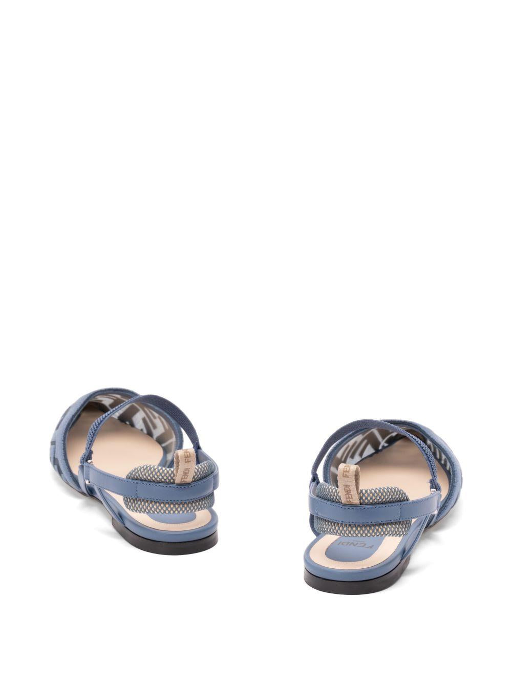 Colibrì Lite mesh flat slingbacks with FF embroidery 8J8559 AY0MF1XHP FENDI