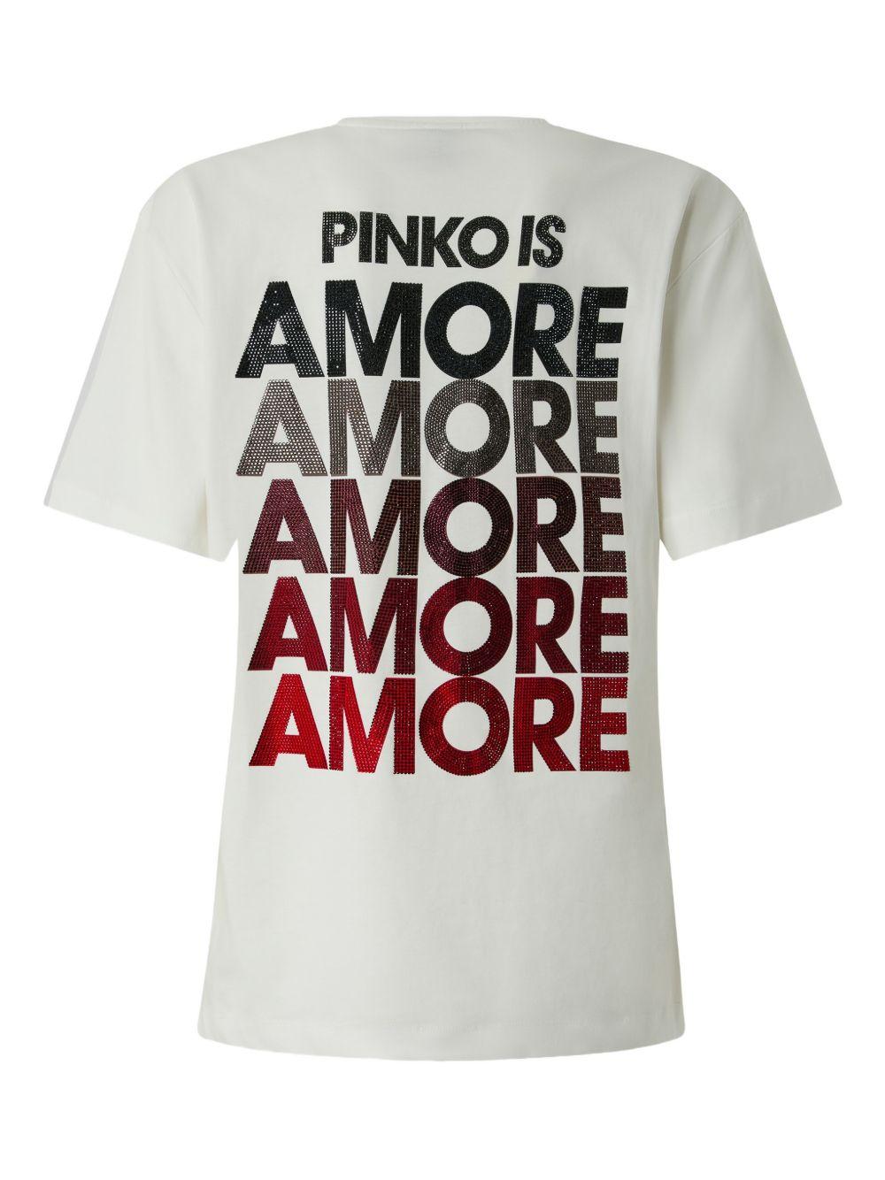 Amazing Cotton T-Shirt 105526 A33IZR2 PINKO