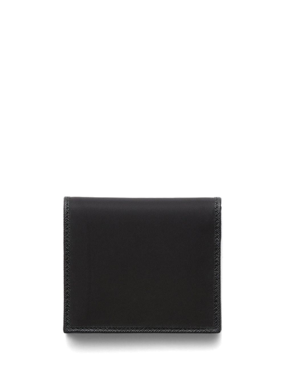 Re-Nylon enamel-triangle logo wallet<BR/><BR/><BR/> 2MO004 2DMHF0002 PRADA