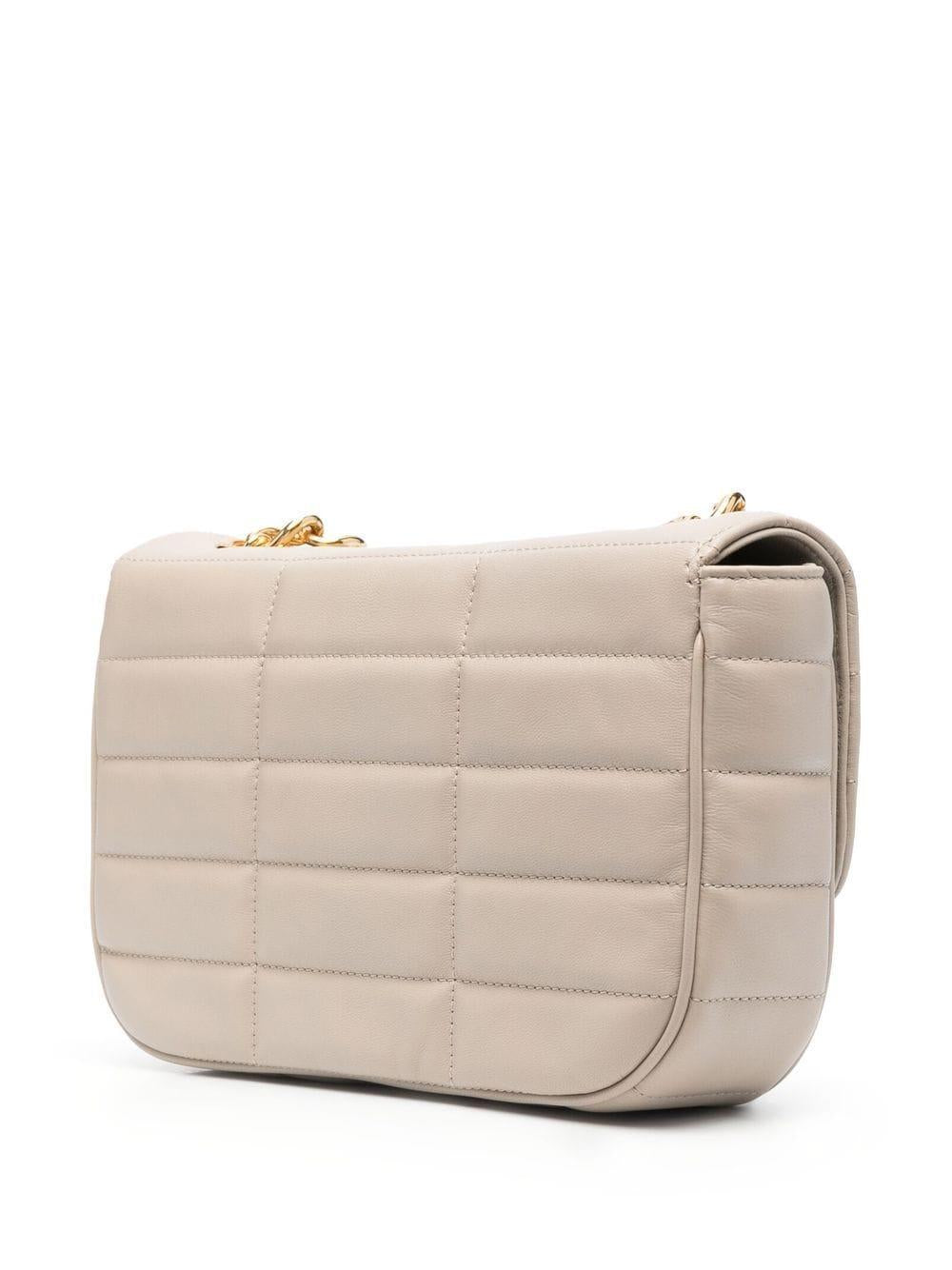 Quilted logo-plaque shoulder bag 111273EPZ 02TR CÉLINE