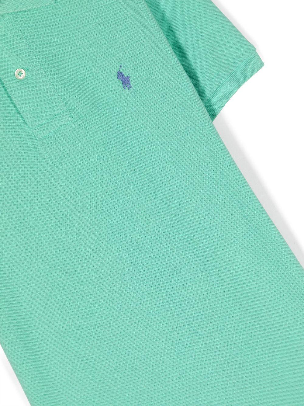 Polo logo polo shirt 323708857152 KEYWESTGREEN POLO RALPH LAUREN KIDS