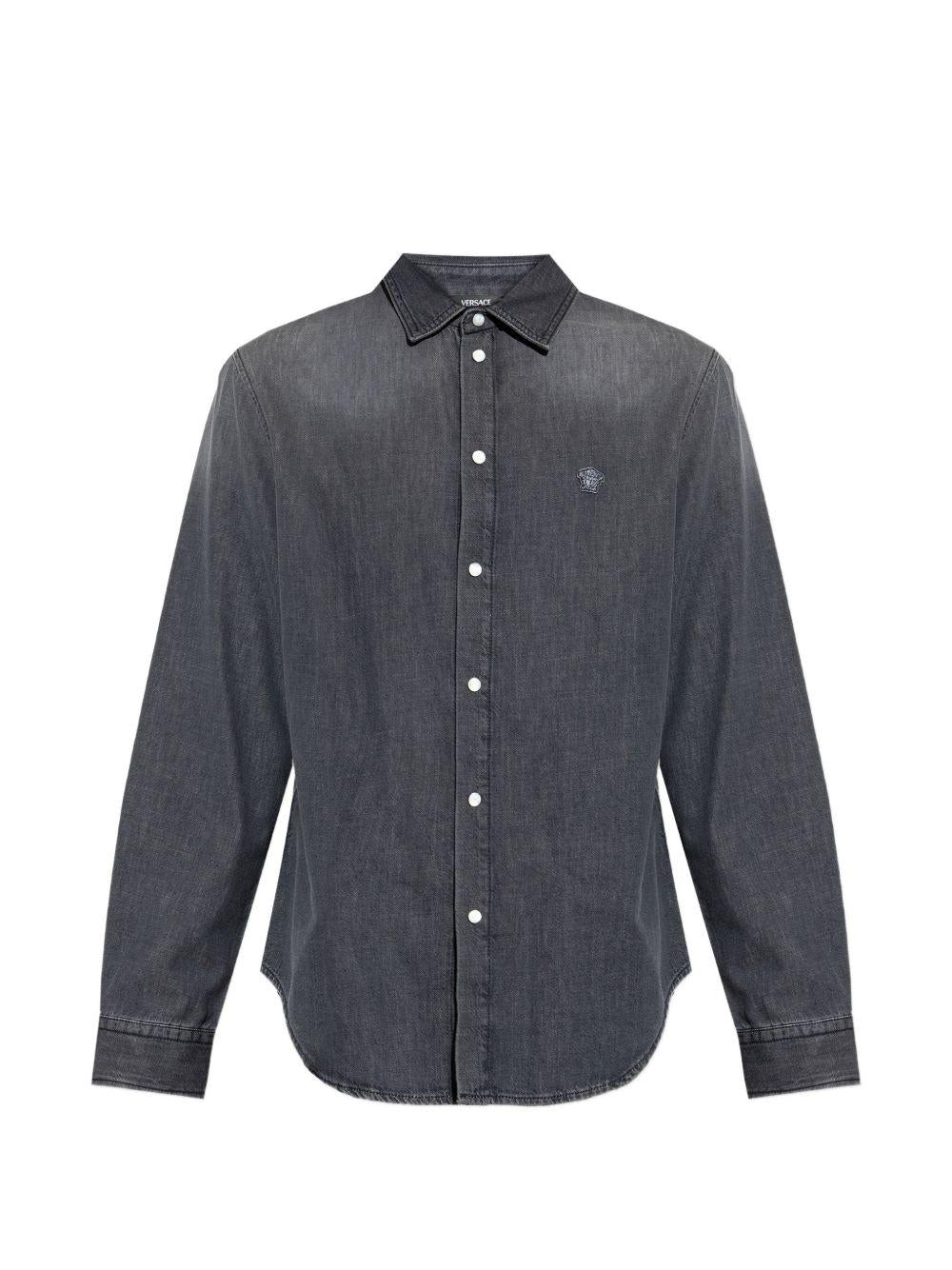 Lightweight Denim Shirt 1020701 1A168081D980 VERSACE