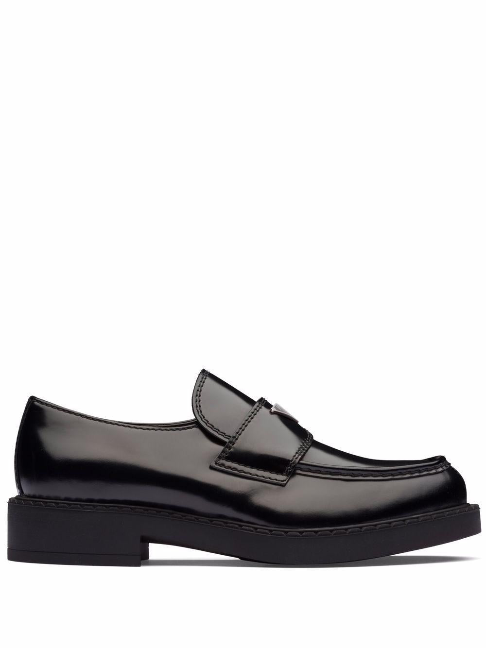 Brushed leather loafers<BR/><BR/><BR/> 2DE127 055F0002 PRADA