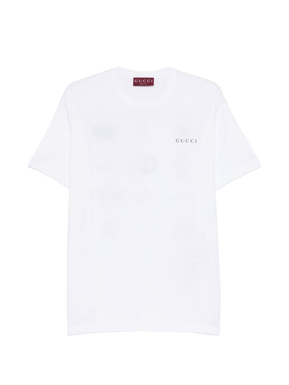 Cotton jersey T-shirt with print 855021 XJHQK9051 GUCCI