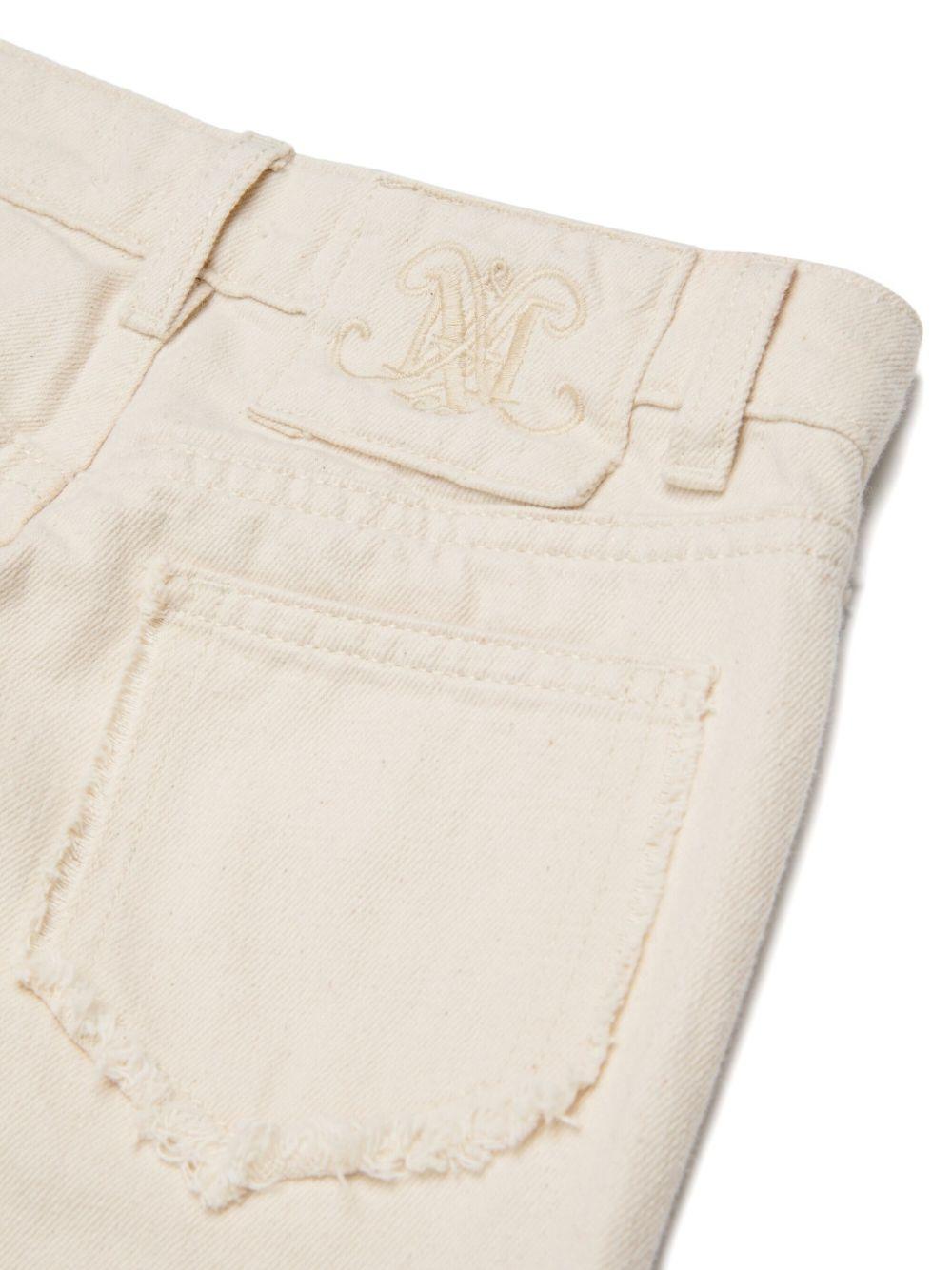 Flared jeans with raw-cut details MX0213 MX094MX102 MAX & CO KID