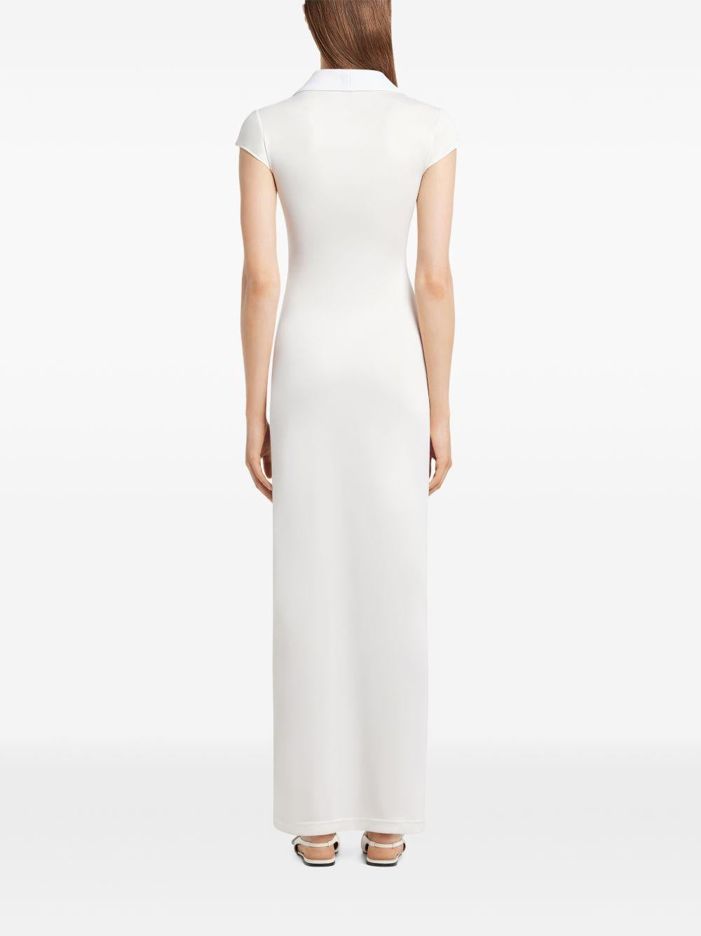 logo maxi dress 126JRO807JS0195 0098 COURRÈGES