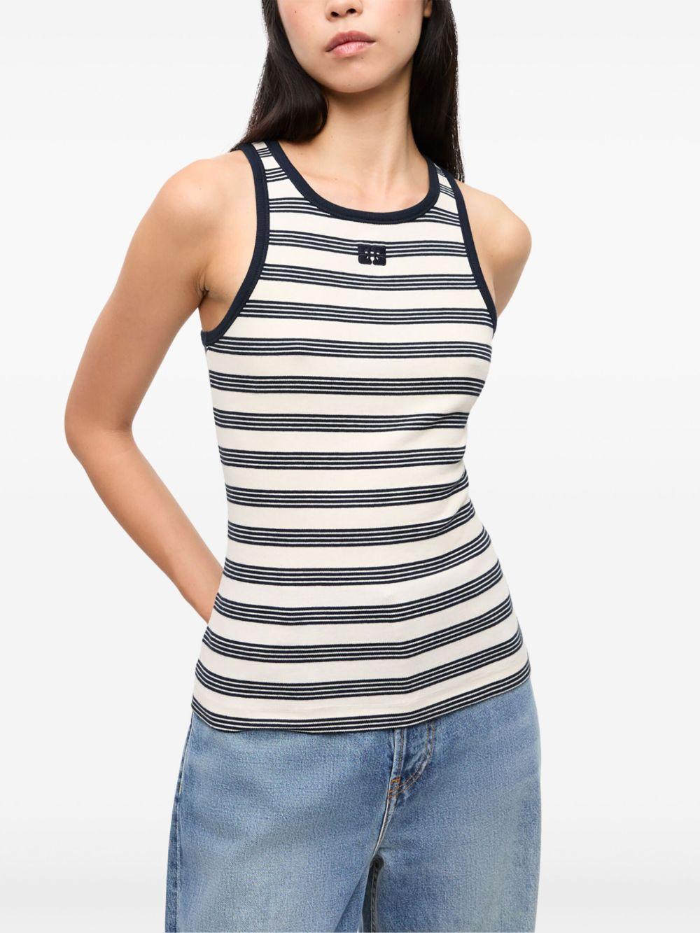 Striped tank top<BR/><BR/><BR/> T4144 683 GANNI