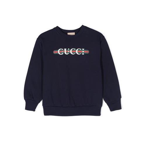 Logo-print cotton sweatshirt 793528 XJGPJ4392 GUCCI KIDS