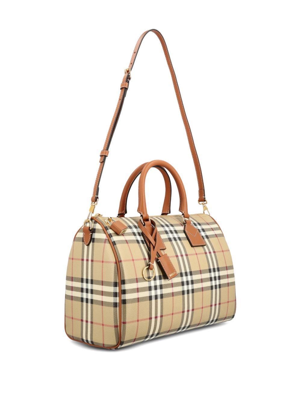 Medium Check Bowling Bag 8119049 A9534 BURBERRY