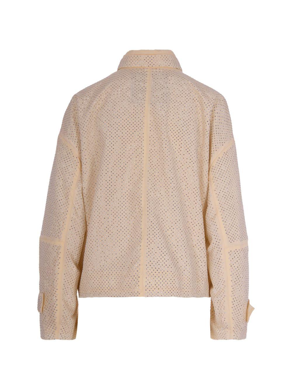 Blouson jacket with all-over micro studs 106166 A31VC00 PINKO